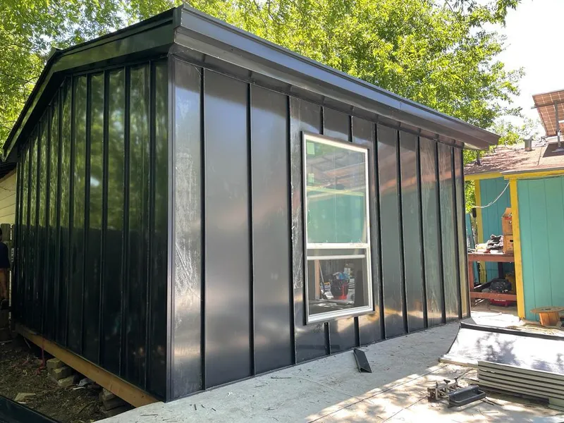 Black standing seam metal wall panels for Metal Roof Installation in Terrace Heights